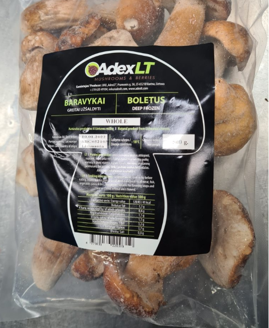 Frozen boletus whole 500g