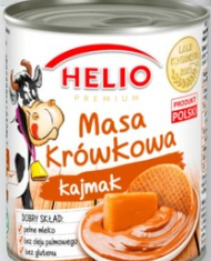 MASA KROWKOWA KARMELOWA, KAJMAK, TRADITIONAL FUDGE CARAMEL CREAM, HELIO, 400G