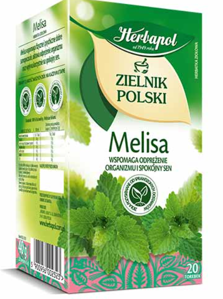 HERBAPOL Herbal tea, MELLISA, MELISA 20 x 1.5 g, 40 g