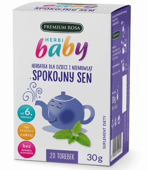 HERBATKA SPOKOJNY SEN, SWEAT DREAMS TEA, HERBI BABY