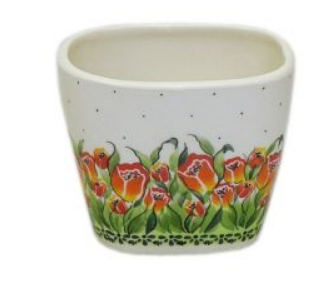 POLISH POTTERY,BOLESLAWIEC, OSLONKA NA DONICE