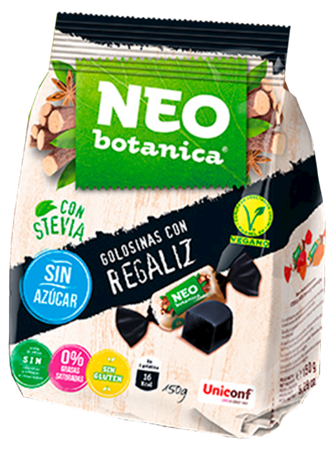 UC NEO BOTANICA Jelly Candies "STEVIA and Liquorice", Spain, 150g