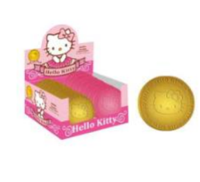 HELLO KITTY MEDALION, HELLO KITTY, CHOCOLATE, DAISY