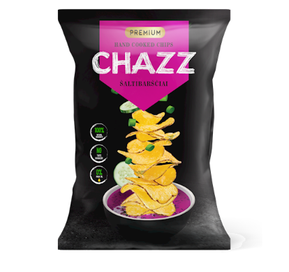 CHAZZ Potato Chips Pink Soup Flavor, 90G