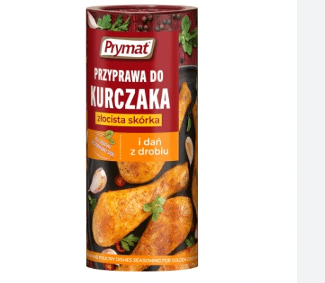 PRZYPRAWA DO KURCZAKA ZLOCISTA SKORKA, CHICKEN CRISPY SKIN SEASONIG TUBE, 180G, PRYMAT