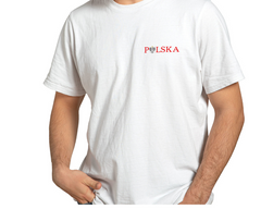 Tshirt Poland,white,polish eagle, POLSKA, koszulka,100%cotton,men