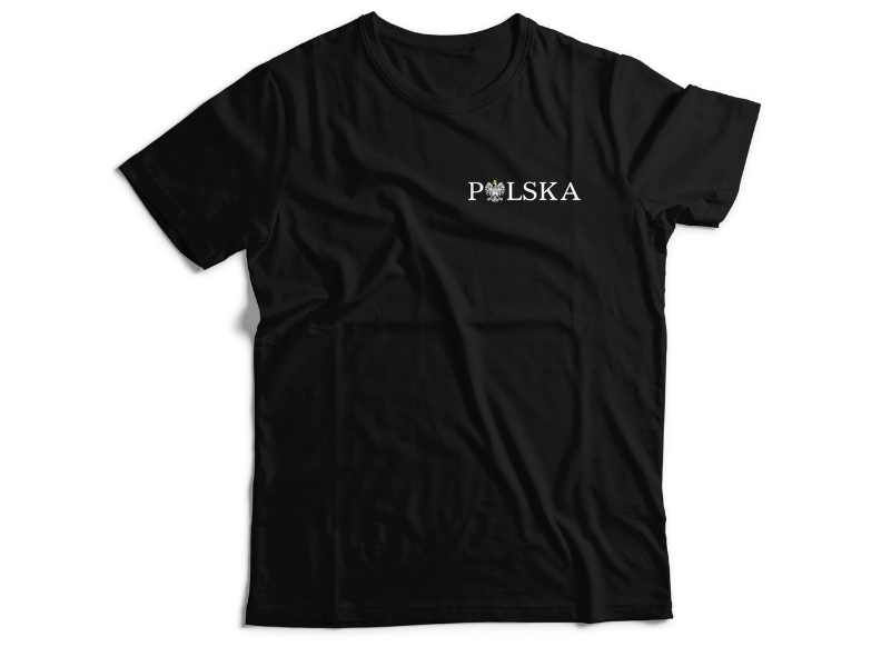Tshirt Poland,black,polish eagle, POLSKA, koszulka,100%cotton,men