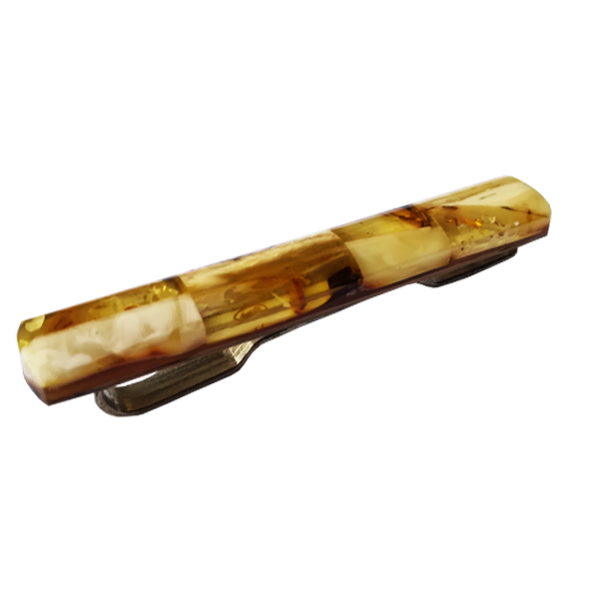 Amber tie clip