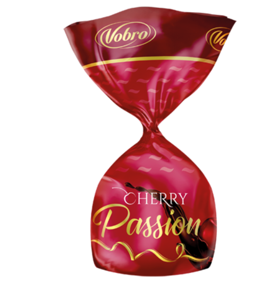 VOBRO BOMBONIERKA CHERRY PASSION GIFT, BOX OF CHOCOLATE, 210G