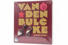 Vandenbulcke Belgium Milk Chocolate Sea shells with hazelnut praline filling in Luxury Box Festive  Winter 