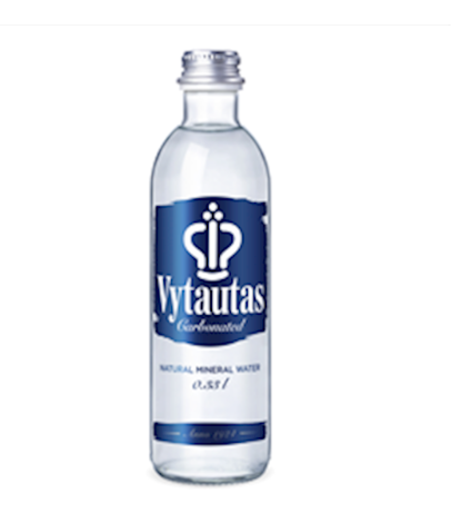 Vytautas Carbonated Mineral Water 330ml Glass Bottle