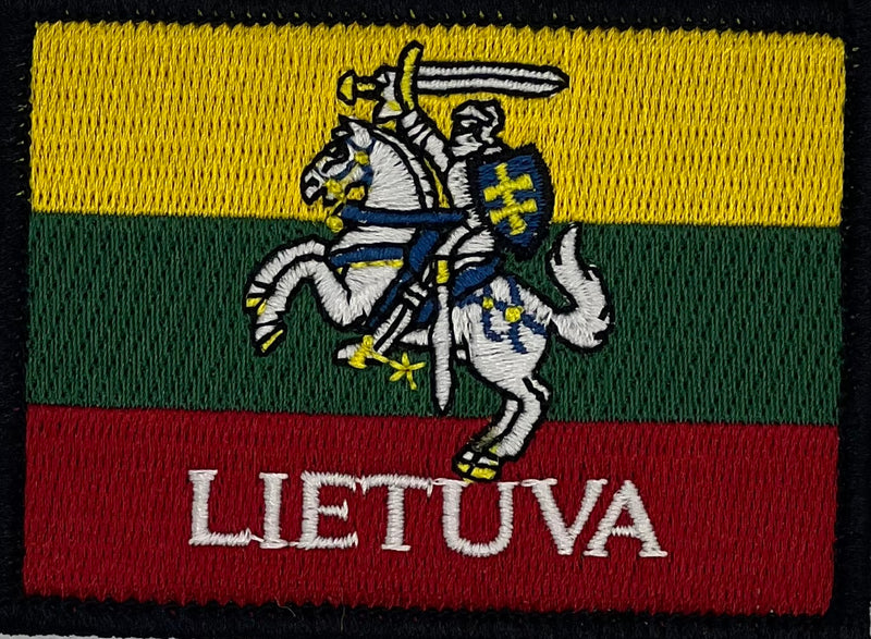 Patch Embroidered Lithuania rectangular