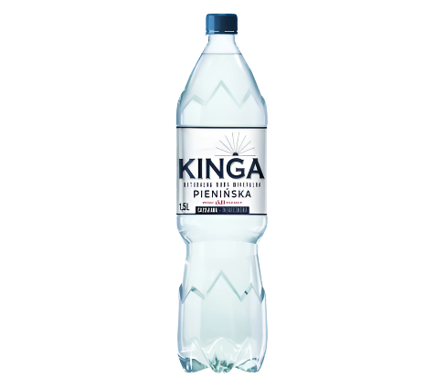 WODA KINGA PIENINSKA 1.5L GAZOWANA ONE LARGE BOTTLE,WATER