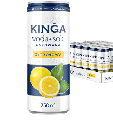 WODA PLUS SOK Z CYTRYNY, KINGA PIENINSKA ,WATER WITH LEMON,250ML