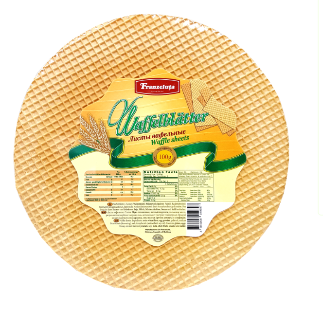 Waffle Sheet, Moldova, 100g, FRANZELUTA