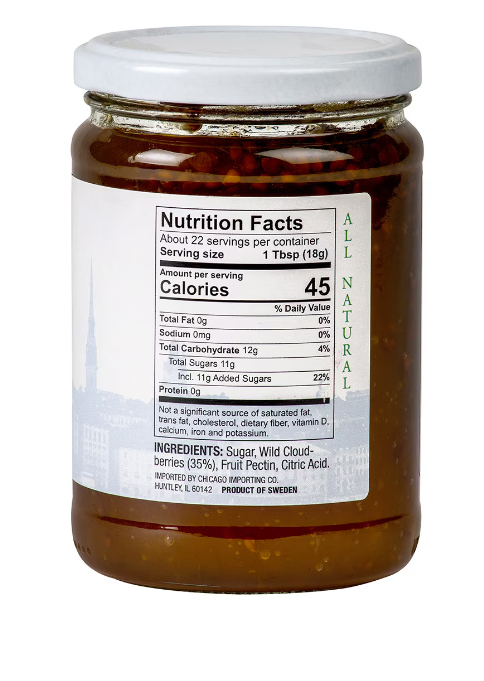 Lars Own® Wild Swedish Cloudberry Preserves Jar