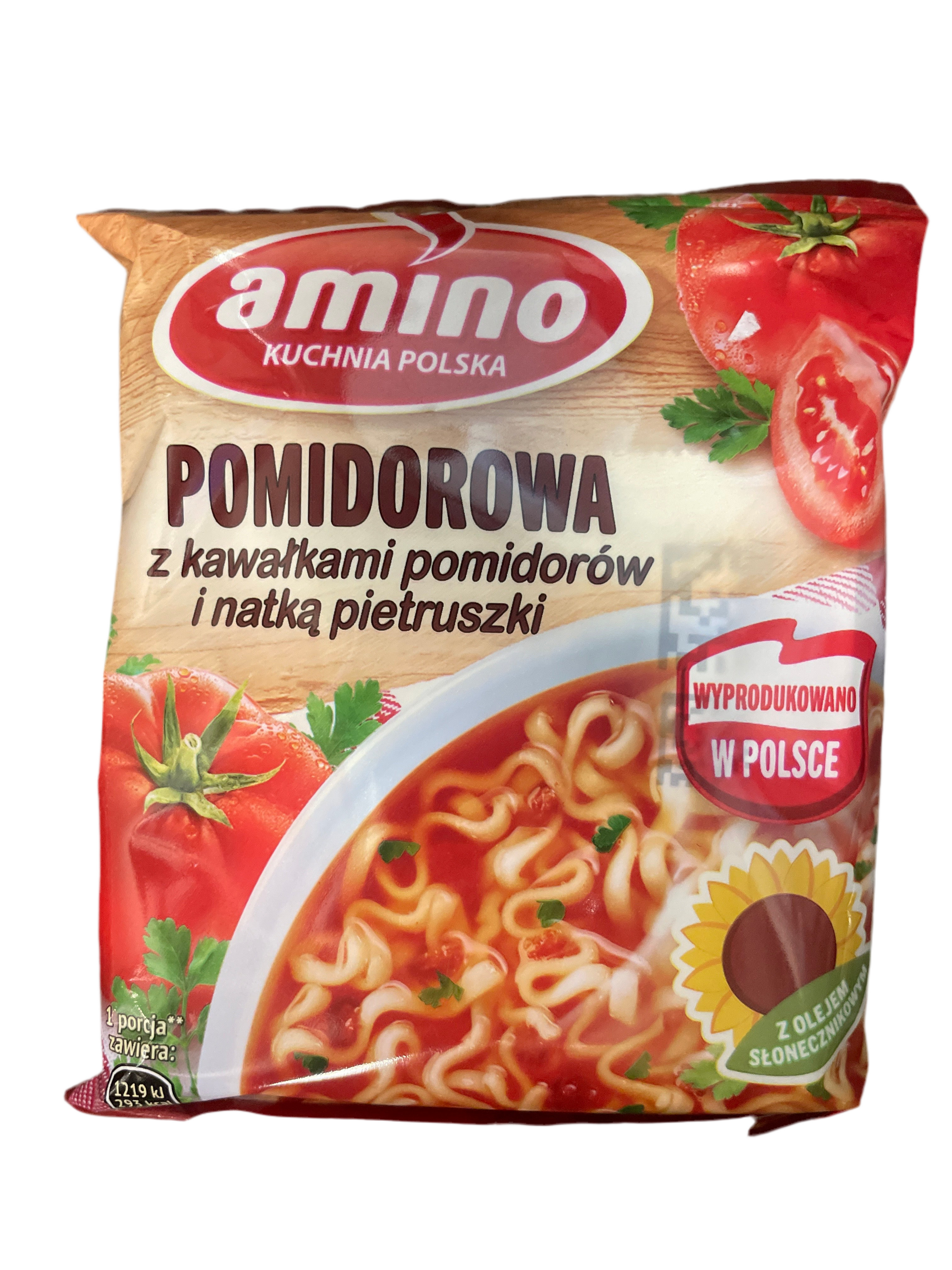 AMINO INSTANT TOMATO SOUP, BLYSKAWICZNA ZUPA POMIDOROWA