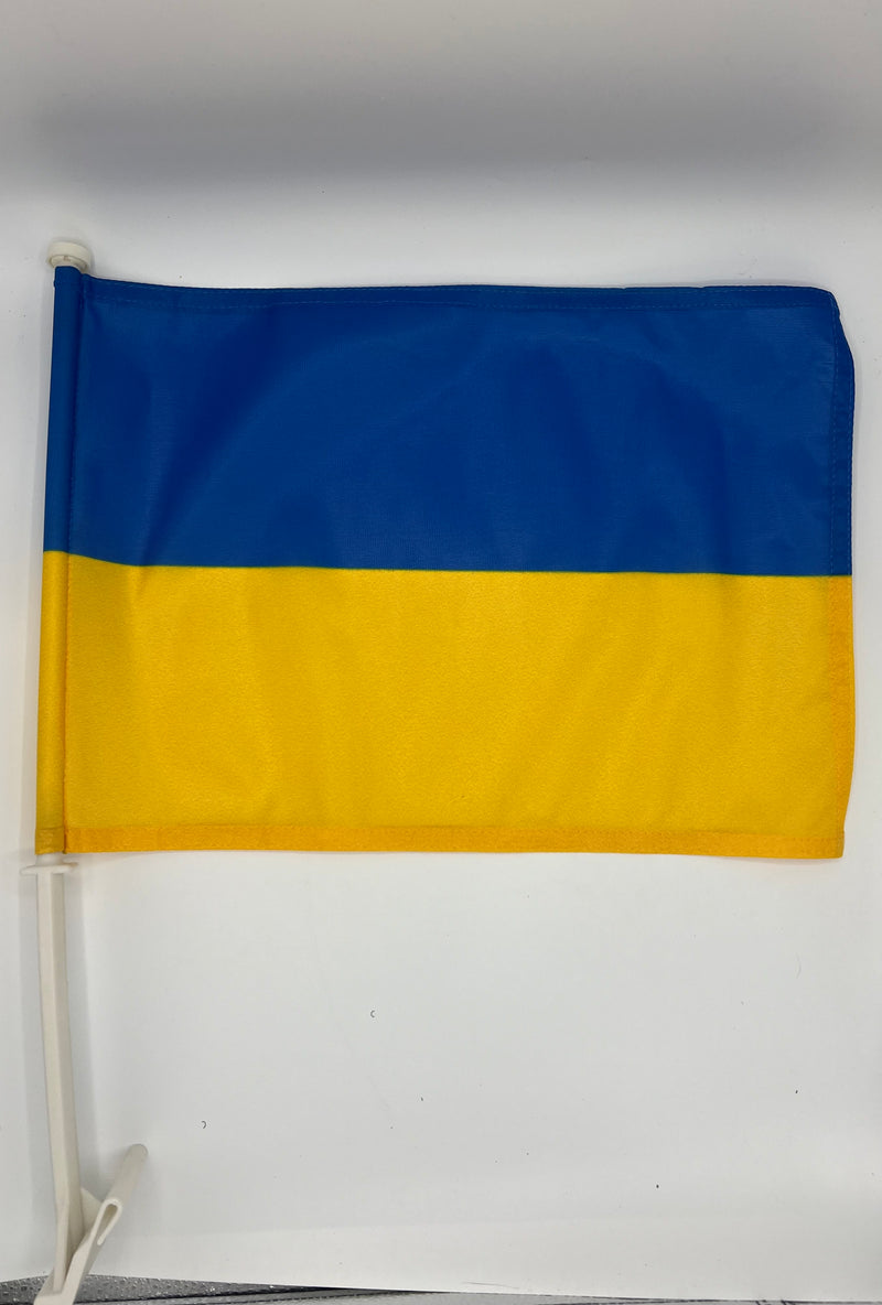 Ukraine Car  Flag