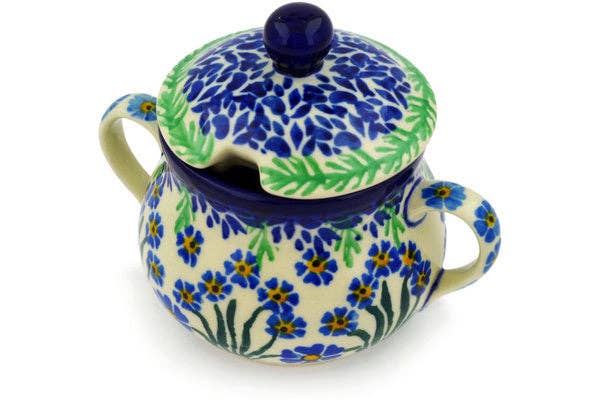 Sugar Bowl 7 oz Blue April Showers Theme