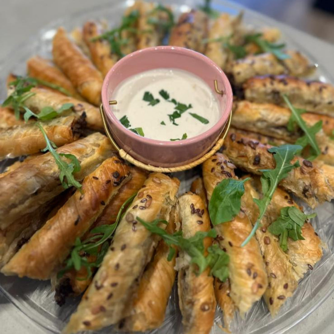 Vegetarian Double Rolls Platter