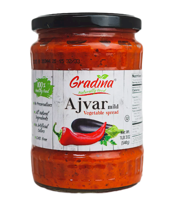 GRADINA, AJVAR MILD , 19OZ, Bulgaria