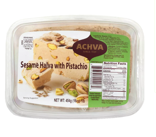 ACHVA Halva Pistachio, Israel, 12*16oz