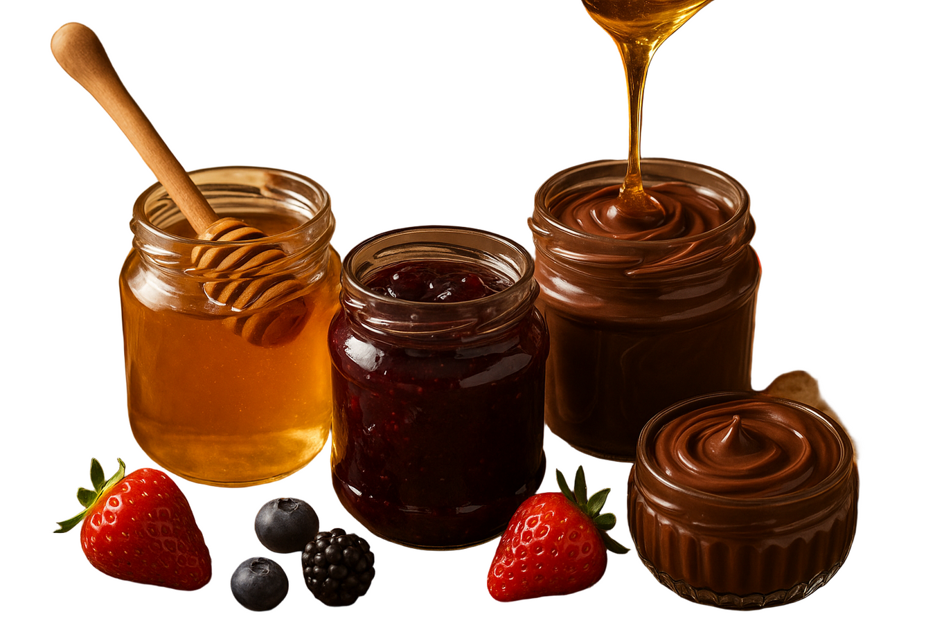 Honey, Jam, Syrup and chocolate Spreads