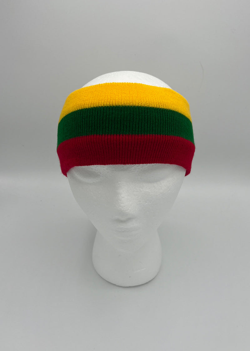 Headband knitted tricolor