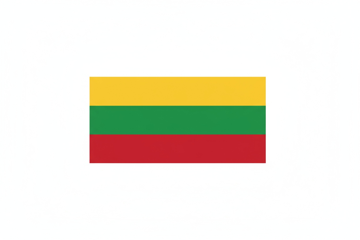 lithuanian flag white background