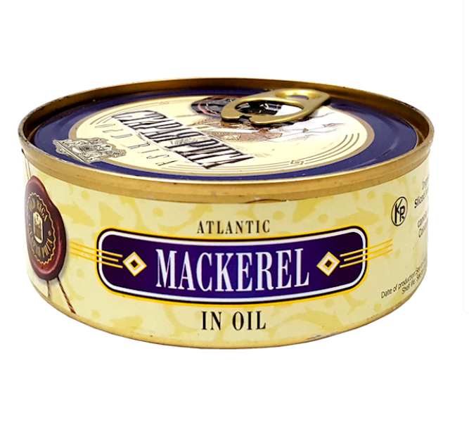 OLD RIGA Kosher Atlantic Mackerel in Oil, Latvia, 240g