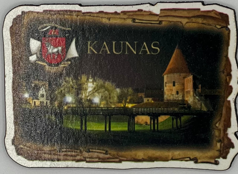 Magnet "Kaunas at night" rectangle