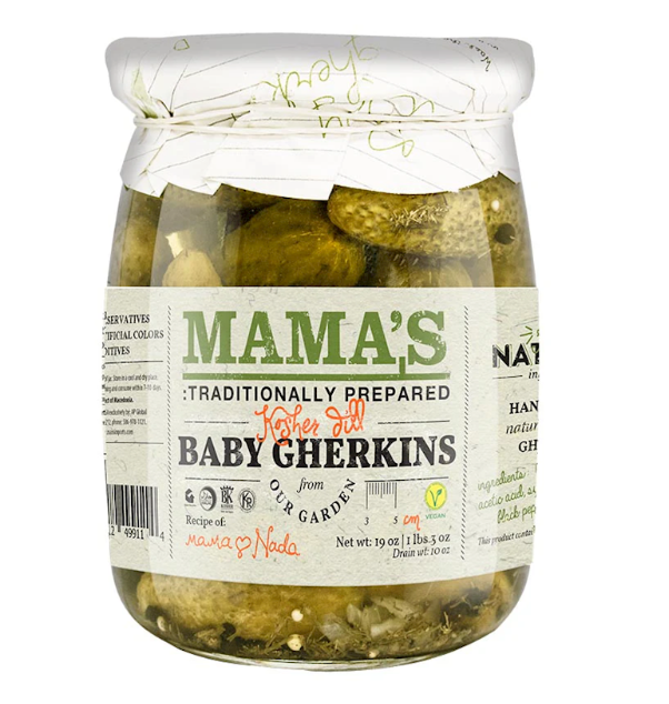 MAMA'S BABY GHERKINS DILL 19OZ, Macedonia