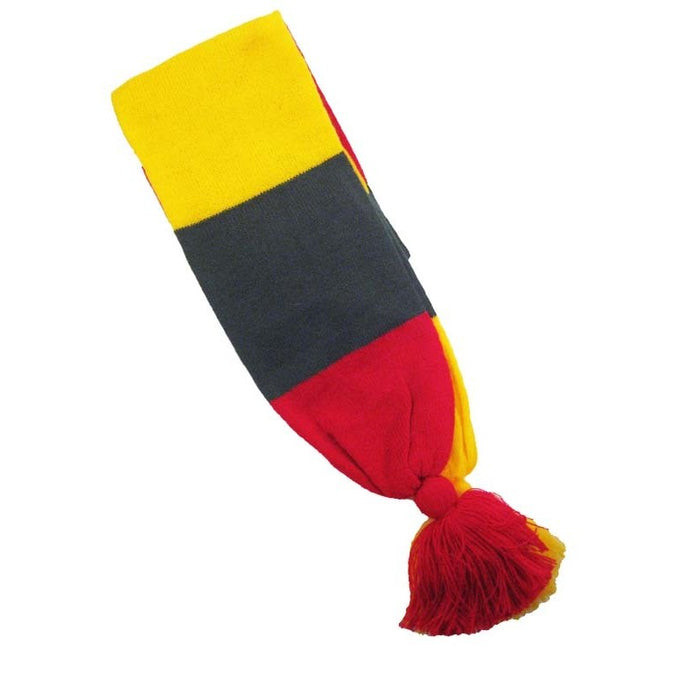 Knitted tricolor scarf