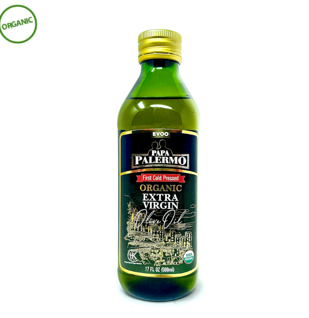 PALERMO Organic Extra Virgin Olive Oil (Kosher) 17 fl oz