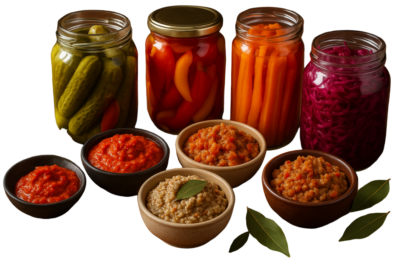 Pickled Vegetables and Spreads