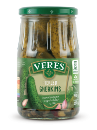 Veres Pickled Fancy Gherkins 500g – Ukrainian Premium Pickled Cucumbers