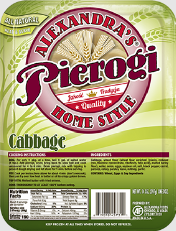 Pierogi z Kapusta , Pierogi with Cabbage