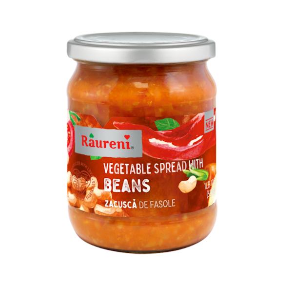 RAURENI VEGETABLE SPREAD WITH BEANS 17OZ, Romania