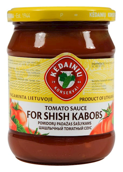 TOMATO SAUCE FOR SHISH KABOBS "KEDAINIU" POMIDORU PADAZAS SASLYKAMS 480G.