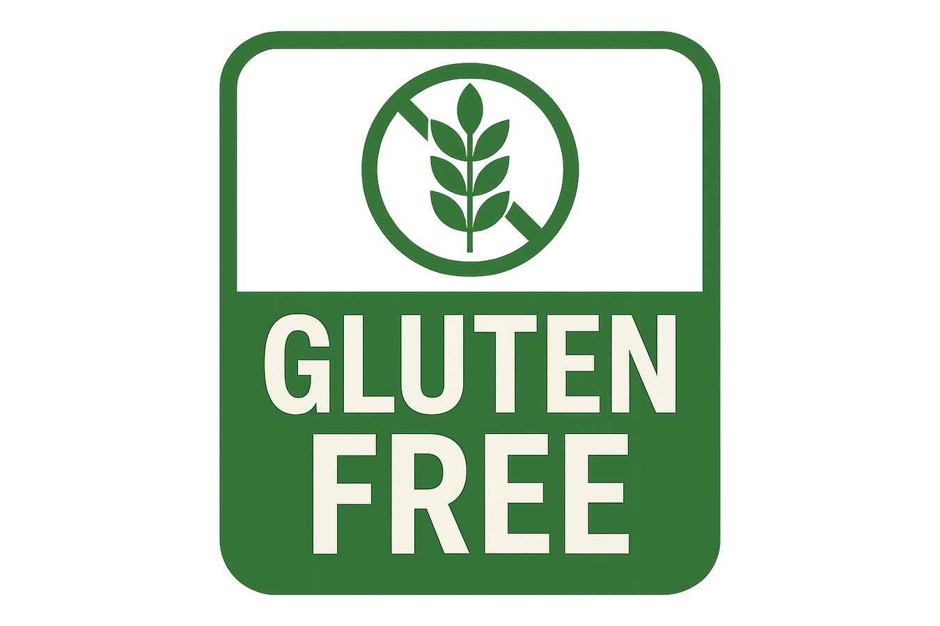 sign gluten free