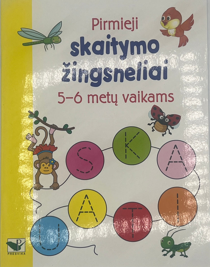Pirmieji skaitymo žingsneliai 5-6 metų vaikams