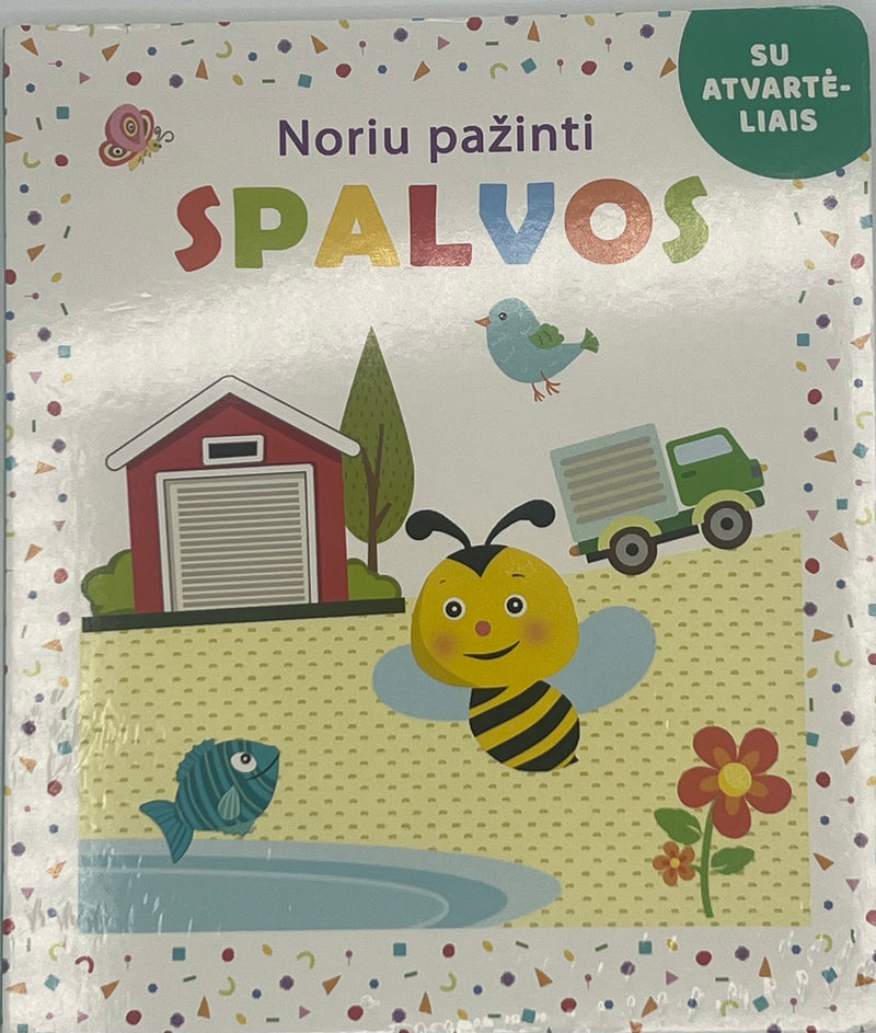 Noriu pažinti. Spalvos. Su atvartėliais
